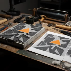 Tirages et matrices de gravure d’Etty Wróblek au musée Exploratorium à Rochefort